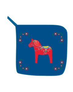 Grytlapp Dalahäst blå