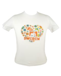 T-shirt Vit Sweden Barn 